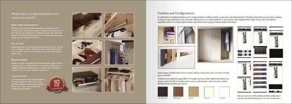 latest walk in wardrobes brochure